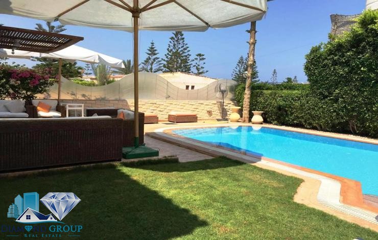 350 sqm villa with private pool for sale in Ramses Village, luxuriously finished and fully furnished