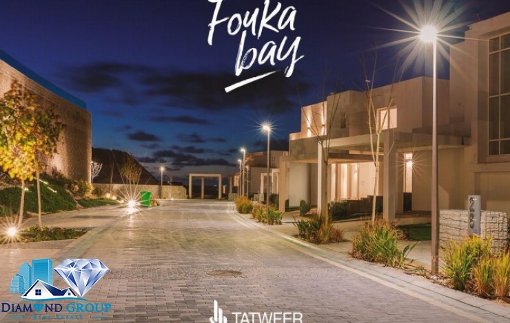 Ground floor chalet, first row, Crystal Lagoon, for sale, with facilities, in Fouka Bay
