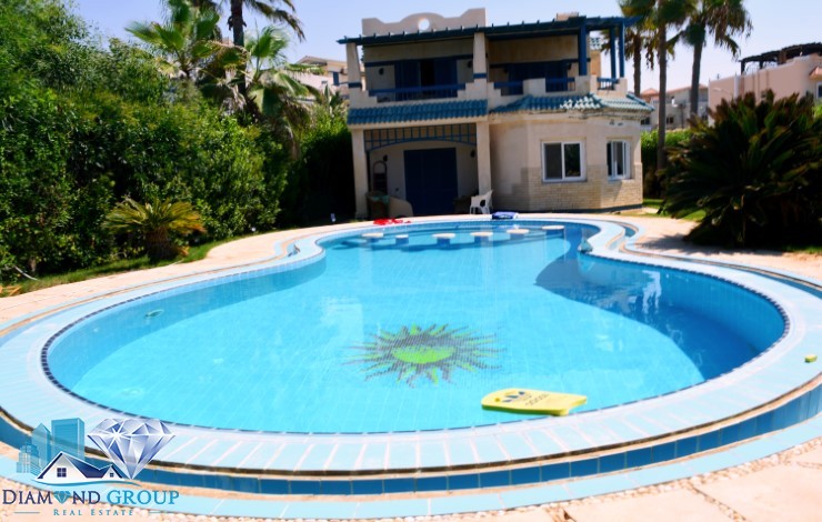 580 sqm villa for sale, first sea row with private pool, Mina Village 4